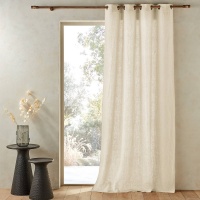 Штора Из льна с люверсами Private 140 x 220 см белый AM.PM  фото, kupilegko.ru